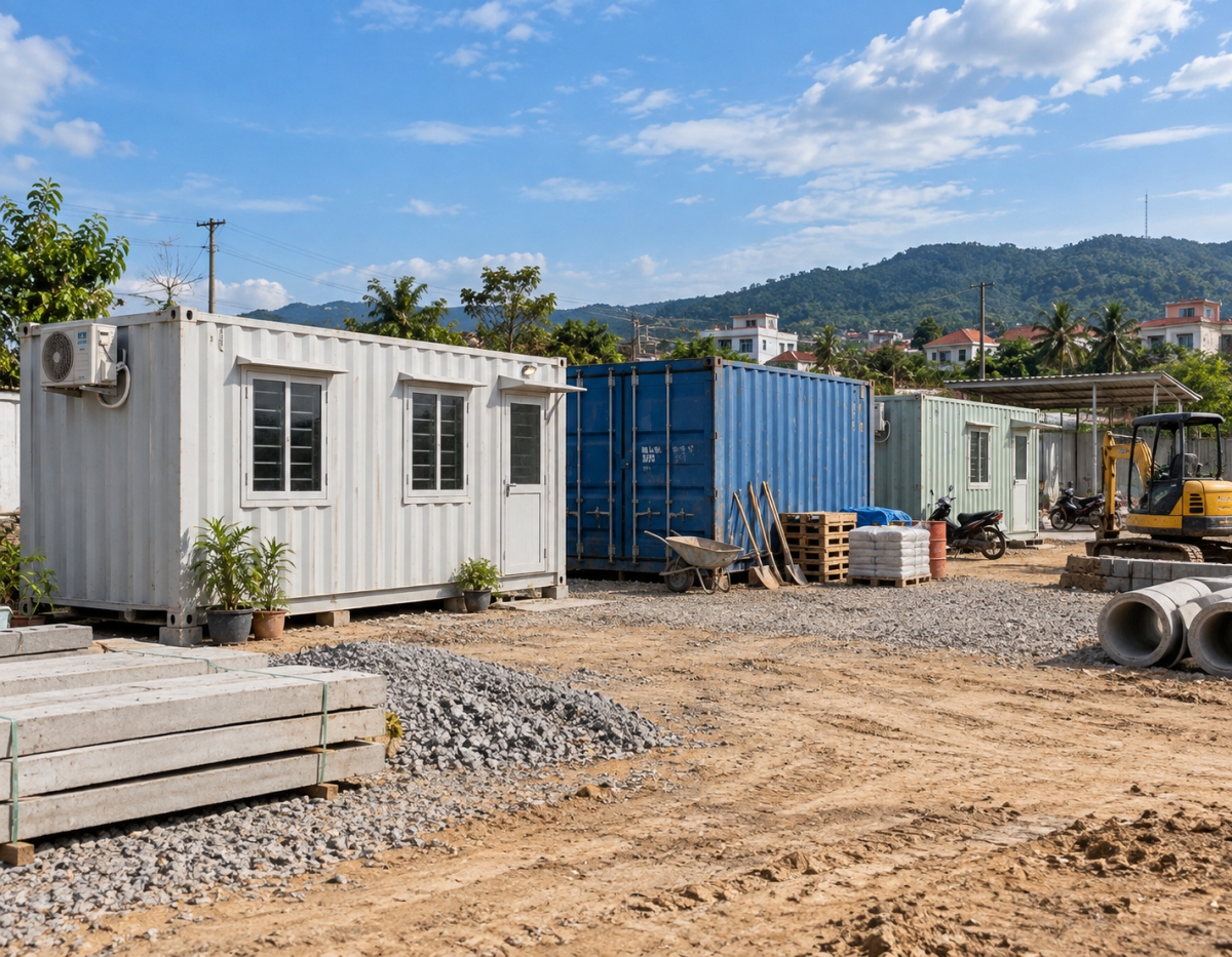 Container cho thuê phục vụ nhu cầu công trình và dự án