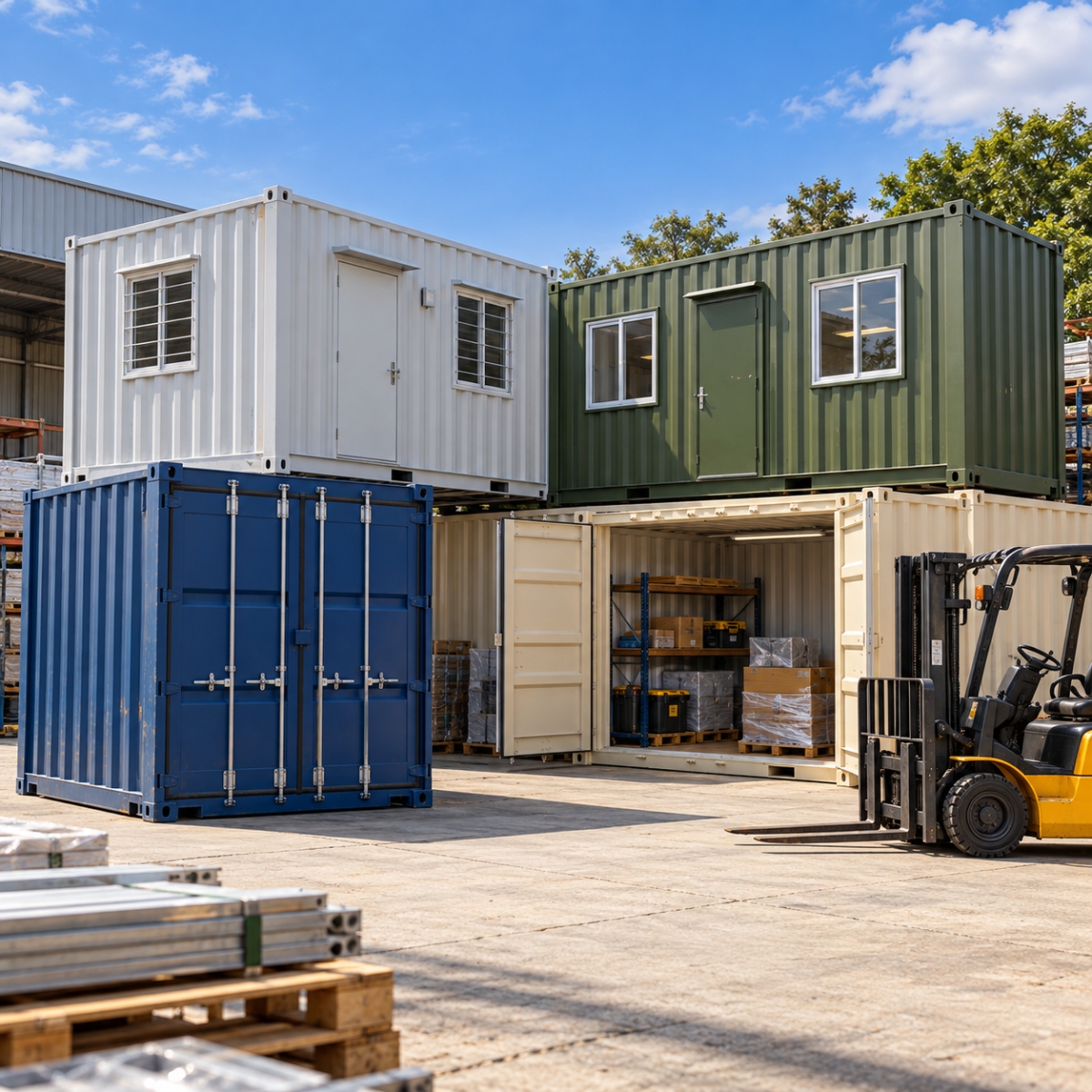 Container cho thuê phục vụ công trình và dự án